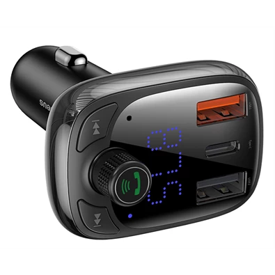 Baseus CCMT000101 S-13 fekete FM transzmitter Baseus CCMT000101 S-13 fekete FM transzmitter