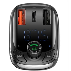 Baseus CCMT000101 S-13 fekete FM transzmitter Baseus CCMT000101 S-13 fekete FM transzmitter