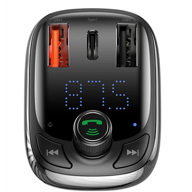 Baseus CCMT000101 S-13 fekete FM transzmitter Baseus CCMT000101 S-13 fekete FM transzmitter