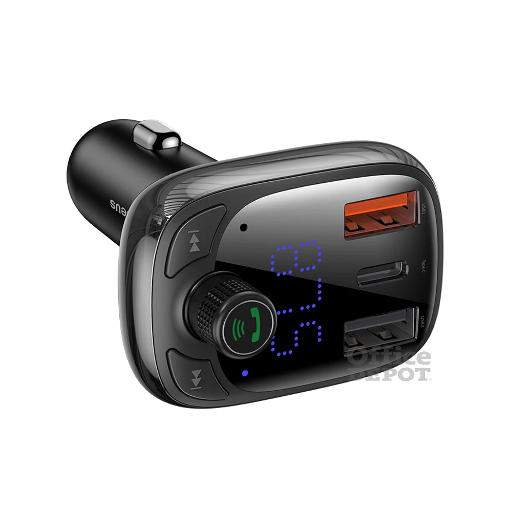 Baseus CCMT000101 S-13 fekete FM transzmitter