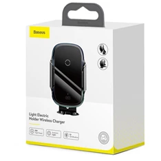 Baseus Car Mount 4,7-6,5" vezeték nélküli műszerfalra és szellőzőrácsba rögzíthető fekete autós Qi töltő és telefontartó Baseus Car Mount 4,7-6,5" vezeték nélküli műszerfalra és szellőzőrácsba rögzíthető fekete autós Qi töltő és telefontartó