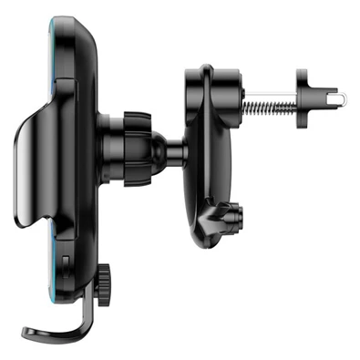 Baseus Car Mount 4,7-6,5" vezeték nélküli műszerfalra és szellőzőrácsba rögzíthető fekete autós Qi töltő és telefontartó Baseus Car Mount 4,7-6,5" vezeték nélküli műszerfalra és szellőzőrácsba rögzíthető fekete autós Qi töltő és telefontartó