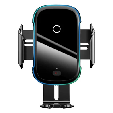 Baseus Car Mount 4,7-6,5" vezeték nélküli műszerfalra és szellőzőrácsba rögzíthető fekete autós Qi töltő és telefontartó Baseus Car Mount 4,7-6,5" vezeték nélküli műszerfalra és szellőzőrácsba rögzíthető fekete autós Qi töltő és telefontartó