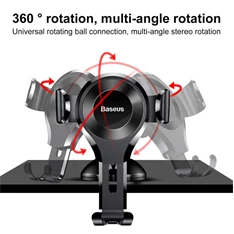 Baseus Car Mount Osculum Gravity 6,3-8,5" fekete autós telefontartó Baseus Car Mount Osculum Gravity 6,3-8,5" fekete autós telefontartó