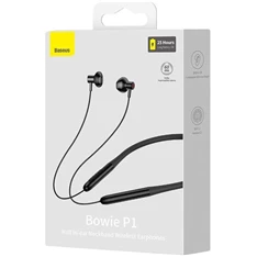 Baseus NGPB000001 Bowie P1 vezeték nélküli Bluetooth fekete sportfülhallgató