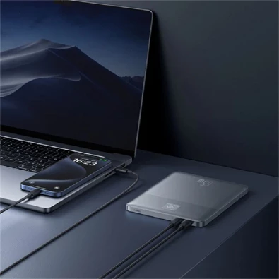 Baseus P10063801S13-00 Blade2 Intelligent Edition 12000mAh 65W ezüst power bank Baseus P10063801S13-00 Blade2 Intelligent Edition 12000mAh 65W ezüst power bank