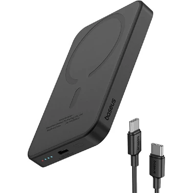 Baseus P10064101123-00 MagPro Magnetic 5000mAh 20W MagSafe fekete power bank Baseus P10064101123-00 MagPro Magnetic 5000mAh 20W MagSafe fekete power bank