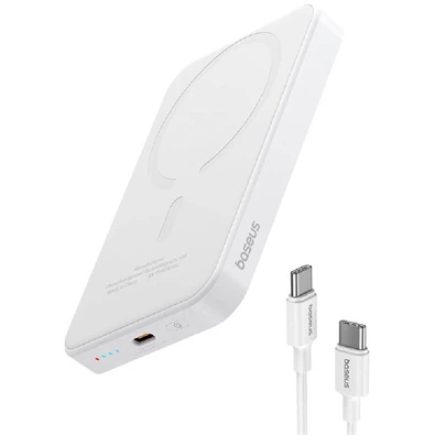 Baseus P10064101223-00 MagPro Magnetic 5000mAh 20W MagSafe fehér power bank