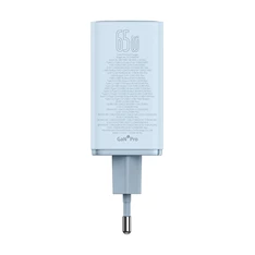 Baseus P10162701313-00 GAN6 Pro 65W kék hálózati gyorstöltő adapter Baseus P10162701313-00 GAN6 Pro 65W kék hálózati gyorstöltő adapter