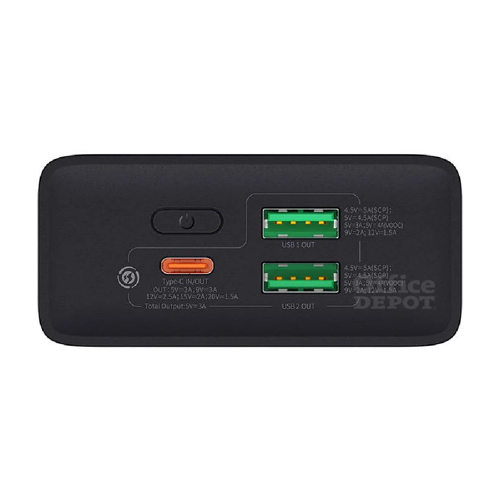 Baseus PPAD050101 Adaman 2 20000mAh fekete power bank