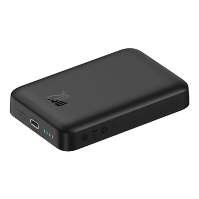 Baseus PPCX070001 Magnetic Mini 10000mAh fekete powerbank Baseus PPCX070001 Magnetic Mini 10000mAh fekete powerbank