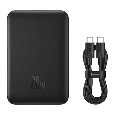 Baseus PPCX070001 Magnetic Mini 10000mAh fekete powerbank Baseus PPCX070001 Magnetic Mini 10000mAh fekete powerbank