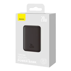 Baseus PPCX070001 Magnetic Mini 10000mAh fekete powerbank Baseus PPCX070001 Magnetic Mini 10000mAh fekete powerbank