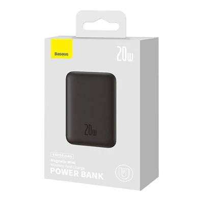 Baseus PPCX070001 Magnetic Mini 10000mAh fekete powerbank Baseus PPCX070001 Magnetic Mini 10000mAh fekete powerbank