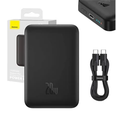 Baseus PPCX070001 Magnetic Mini 10000mAh fekete powerbank Baseus PPCX070001 Magnetic Mini 10000mAh fekete powerbank