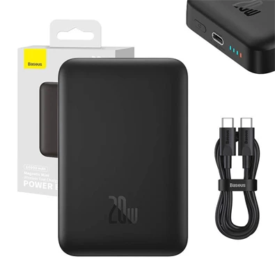 Baseus PPCX070001 Magnetic Mini 10000mAh fekete powerbank Baseus PPCX070001 Magnetic Mini 10000mAh fekete powerbank
