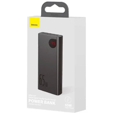 Baseus PPIMDA-D01 Adaman Metal 20000mAh fekete power bank Baseus PPIMDA-D01 Adaman Metal 20000mAh fekete power bank