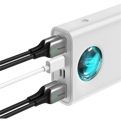 Baseus PPLG000102 Ambilight 30000mAh fehér power bank Baseus PPLG000102 Ambilight 30000mAh fehér power bank