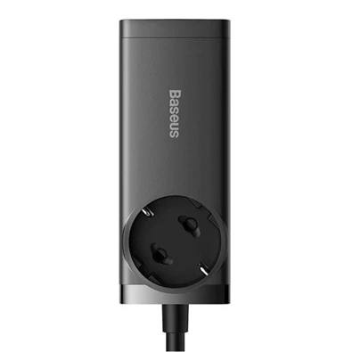 Baseus PSZM000401 GaN3 Pro 100W 2xUSB/2xUSB C/AC fekete töltő Baseus PSZM000401 GaN3 Pro 100W 2xUSB/2xUSB C/AC fekete töltő