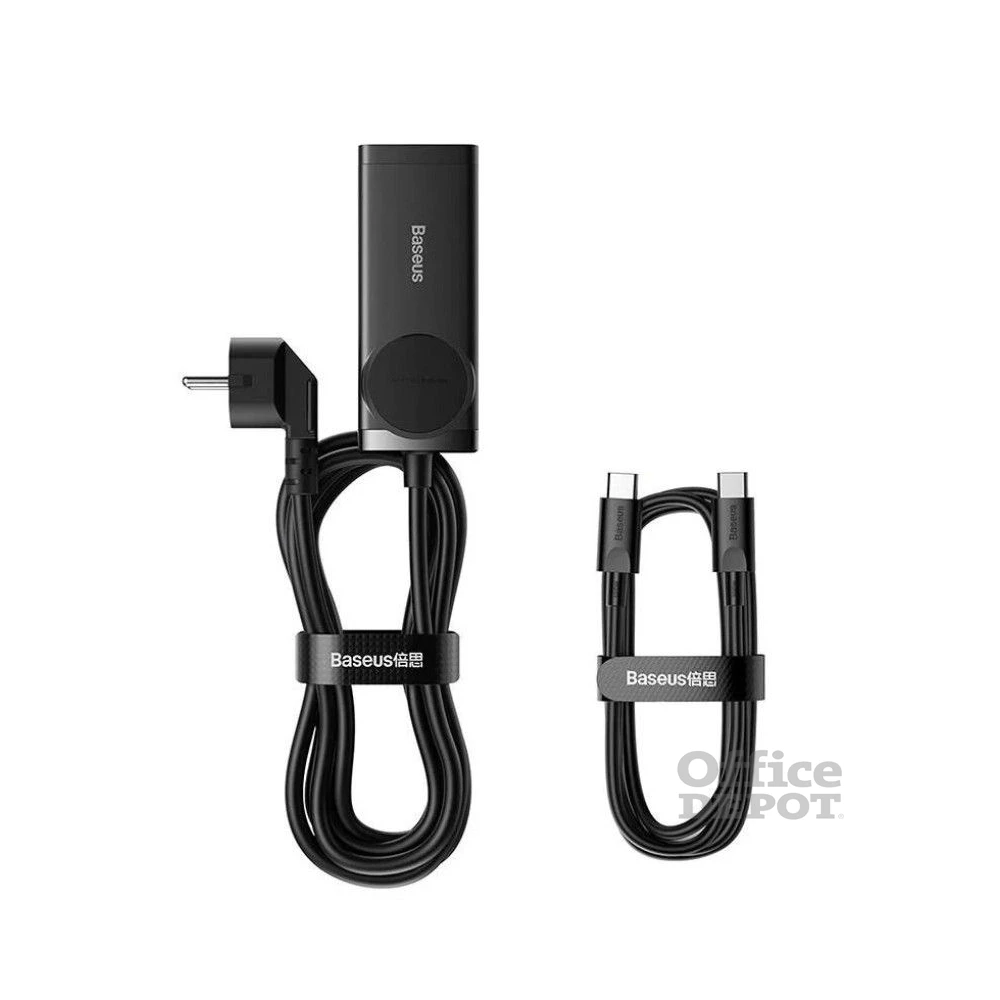 Baseus PSZM000401 GaN3 Pro 100W 2xUSB/2xUSB C/AC fekete töltő