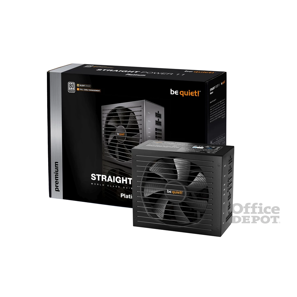 Be Quiet! STRAIGHT POWER 11 650W 80+ Platinum ventillátorral dobozos tápegység