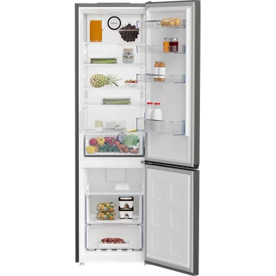 Beko B1RCNA404G titánszürke, alulfagyasztós, Hűtő:249L, Fagyasztó:106L, No frost hűtőszekrény