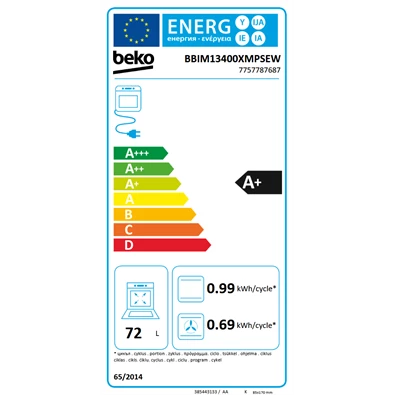 Beko BBIM13400XMPSEW beépíthető sütő