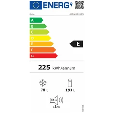 Beko BCSA285K4SN beépíthető alulfagyasztós hűtőszekrény Beko BCSA285K4SN beépíthető alulfagyasztós hűtőszekrény