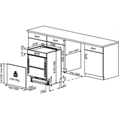 Beko BDSN153E3X beépíthető 13 terítékes mosogatógép Beko BDSN153E3X beépíthető 13 terítékes mosogatógép