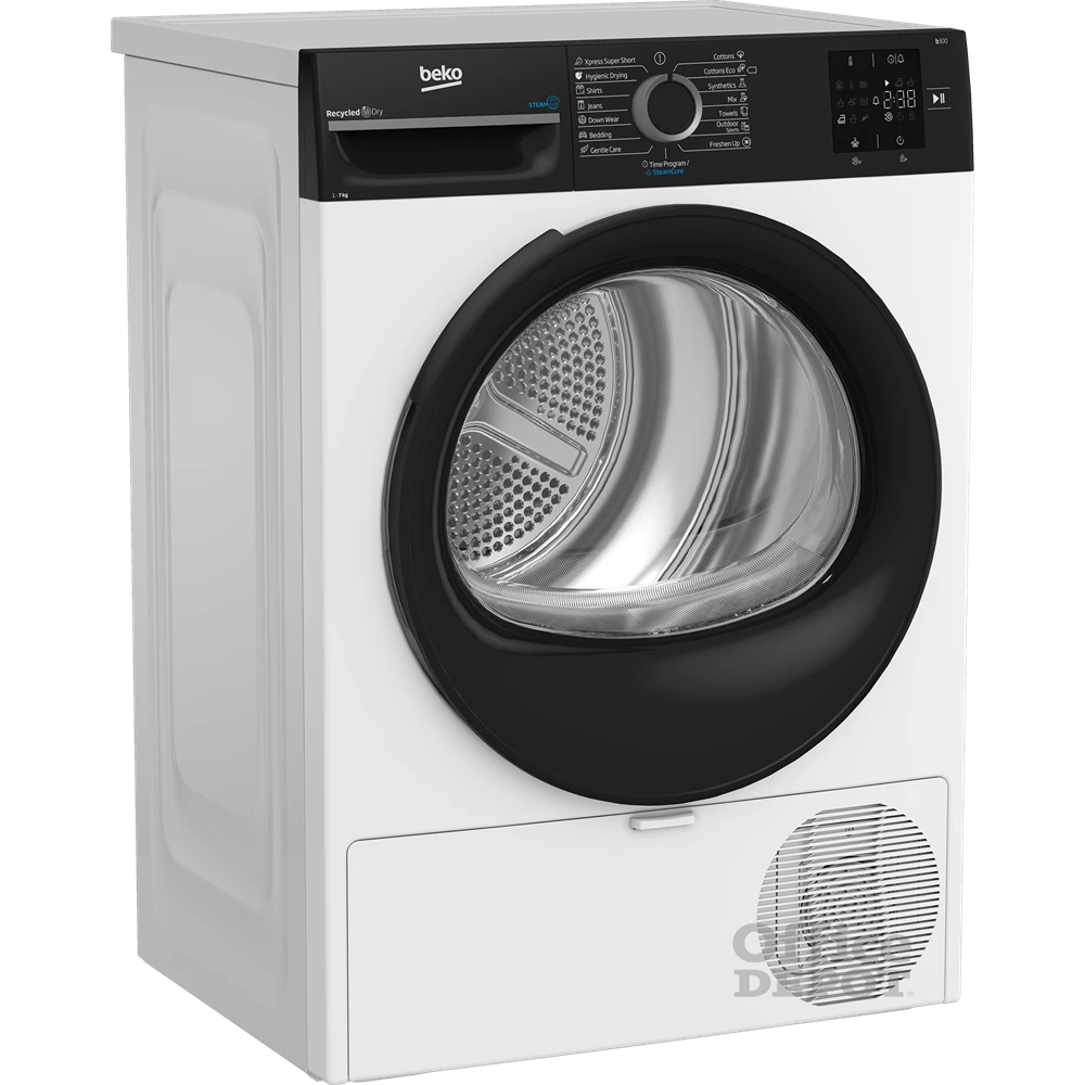 Beko BM3T37239WBB fehér, 7 kg, hőszivattyús, szárítógép
