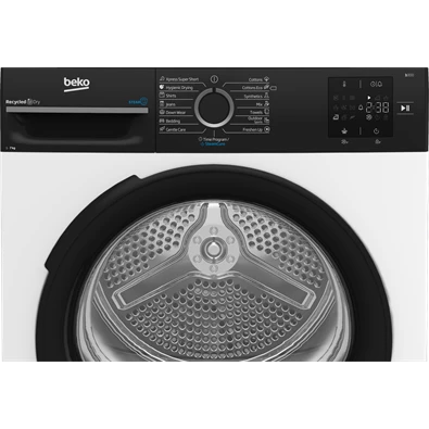 Beko BM3T37239WBB fehér, 7 kg, hőszivattyús, szárítógép