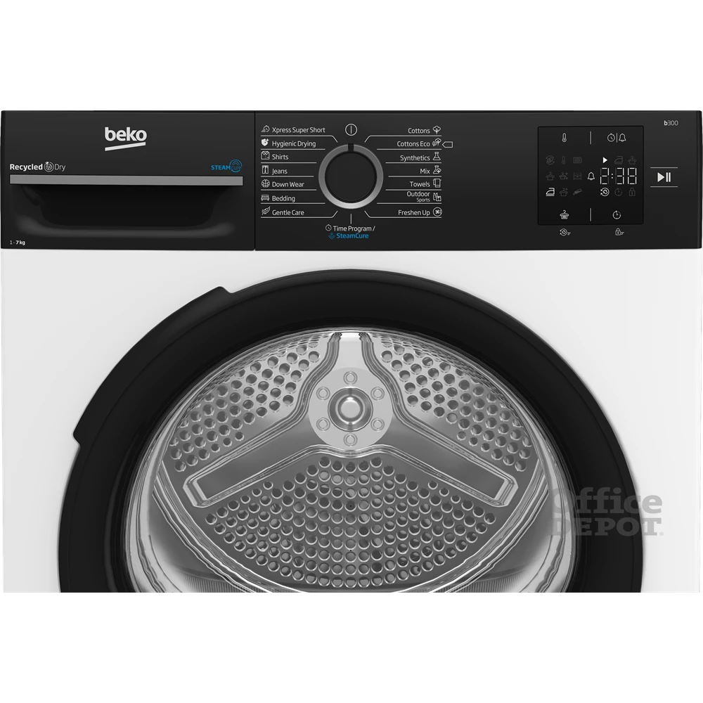 Beko BM3T37239WBB fehér, 7 kg, hőszivattyús, szárítógép