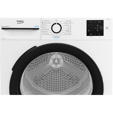 Beko BM3T37239WB 7 kg hőszivattyús szárítógép Beko BM3T37239WB 7 kg hőszivattyús szárítógép