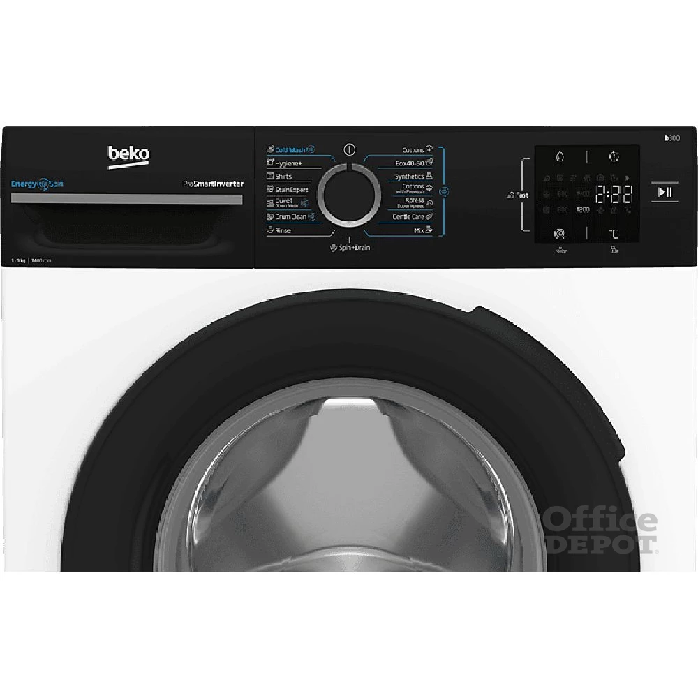 Beko BM3WFSU39413WPBB fehér, elöltöltős, max.1400ford., 9 kg, mosógép