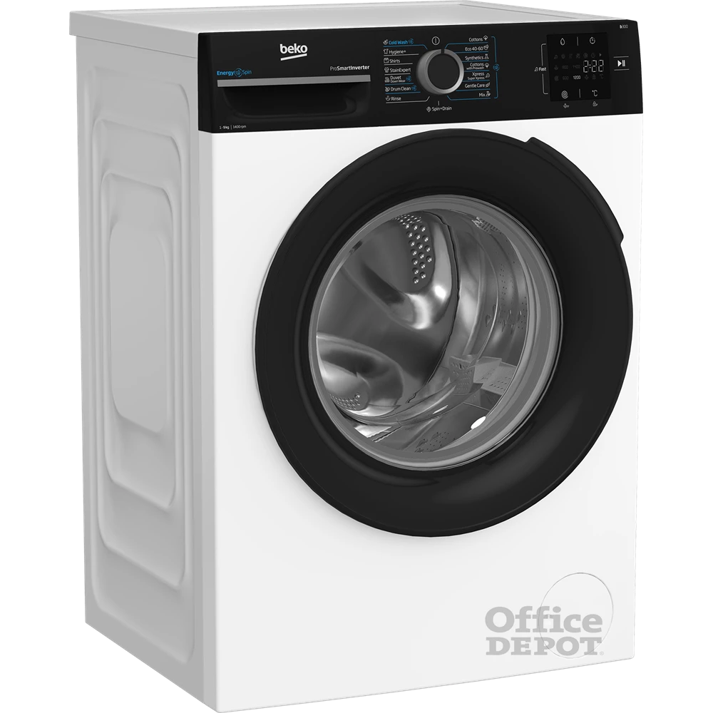 Beko BM3WFSU39413WPBB fehér, elöltöltős, max.1400ford., 9 kg, mosógép