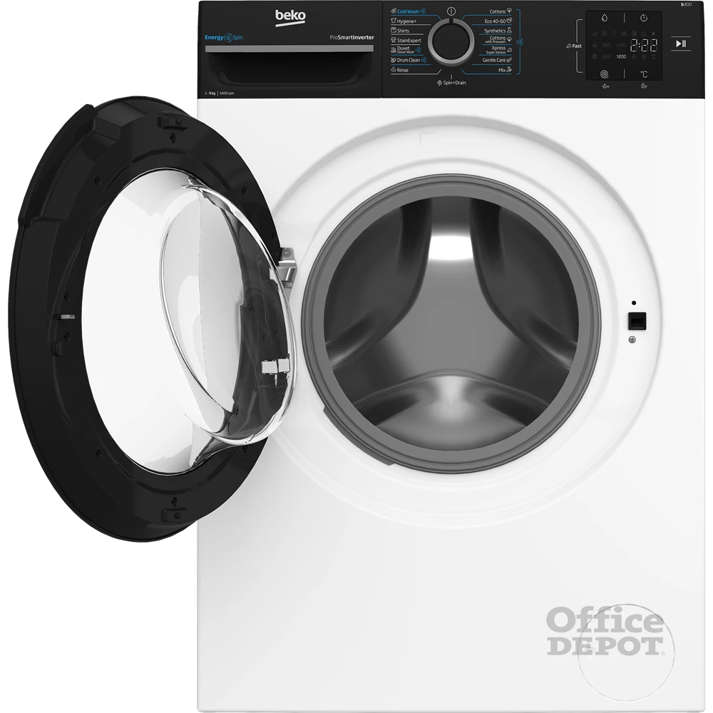 Beko BM3WFSU39413WPBB fehér, elöltöltős, max.1400ford., 9 kg, mosógép
