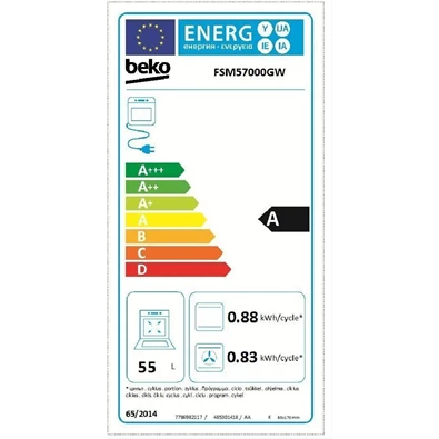 Beko FSM57000GW kerámialapos tűzhely Beko FSM57000GW kerámialapos tűzhely