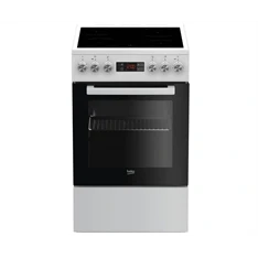 Beko FSM57300GW fehér, szabadonálló, kerámialapos, elektromos, főzőzóna: 4, sütő:55L, grill, tűzhely