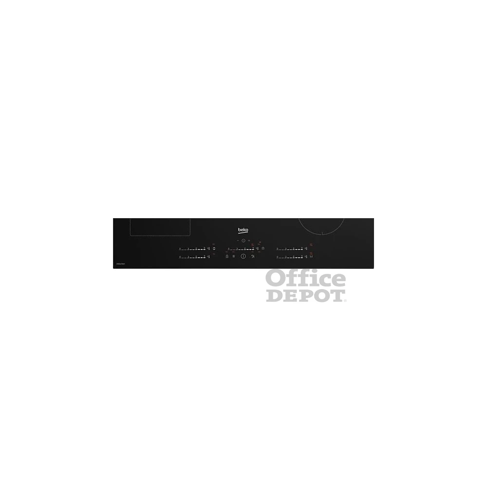 Beko HII85770UFT fekete, beépíthető, indukciós, főzőzóna: 5, beépíthető méret: 75cm, főzőlap
