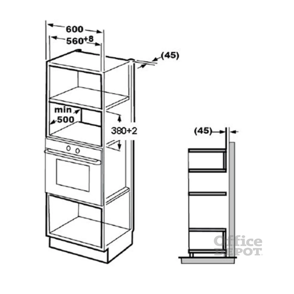 Beko MGB-25332 BG beépíthető mikrohullámú sütő