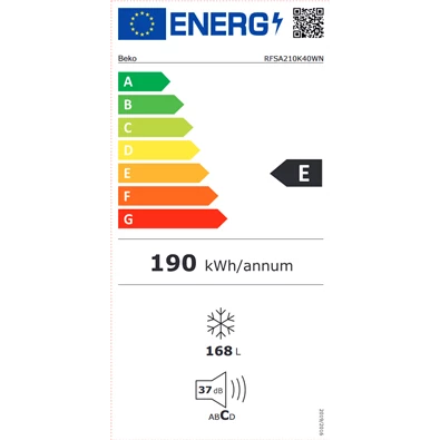 Beko RFSA210K40WN fagyasztószekrény Beko RFSA210K40WN fagyasztószekrény