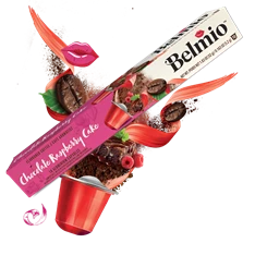 Belmio Chocolate Raspberry Cake Nespresso kompatibilis 10 db kapszula Belmio Chocolate Raspberry Cake Nespresso kompatibilis 10 db kapszula