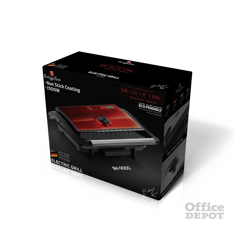Berlinger Haus BH/9060 burgundi elektromos grill