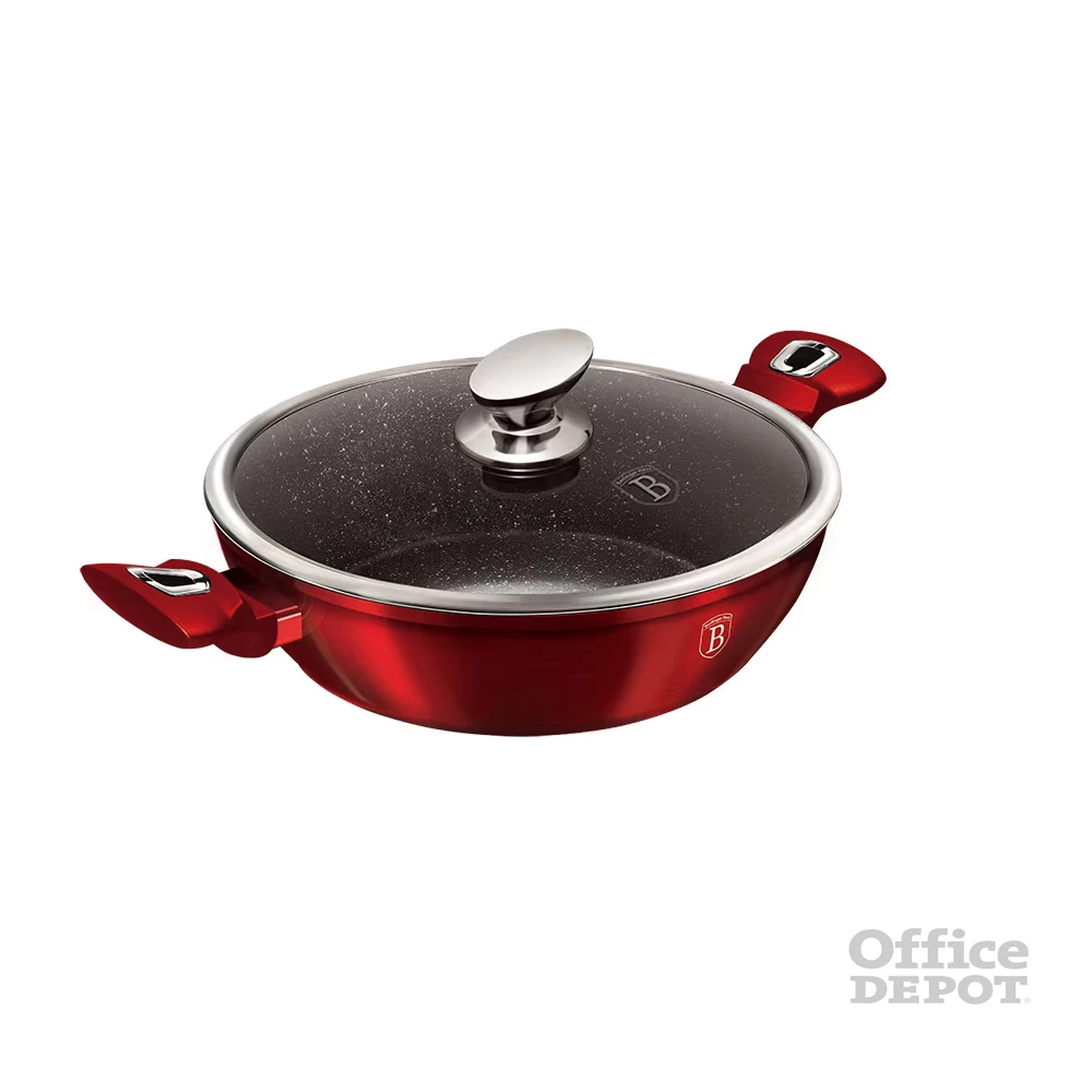 Berlinger Haus BH/1263N 3,8L 28 cm burgundi alacsony lábas fedővel