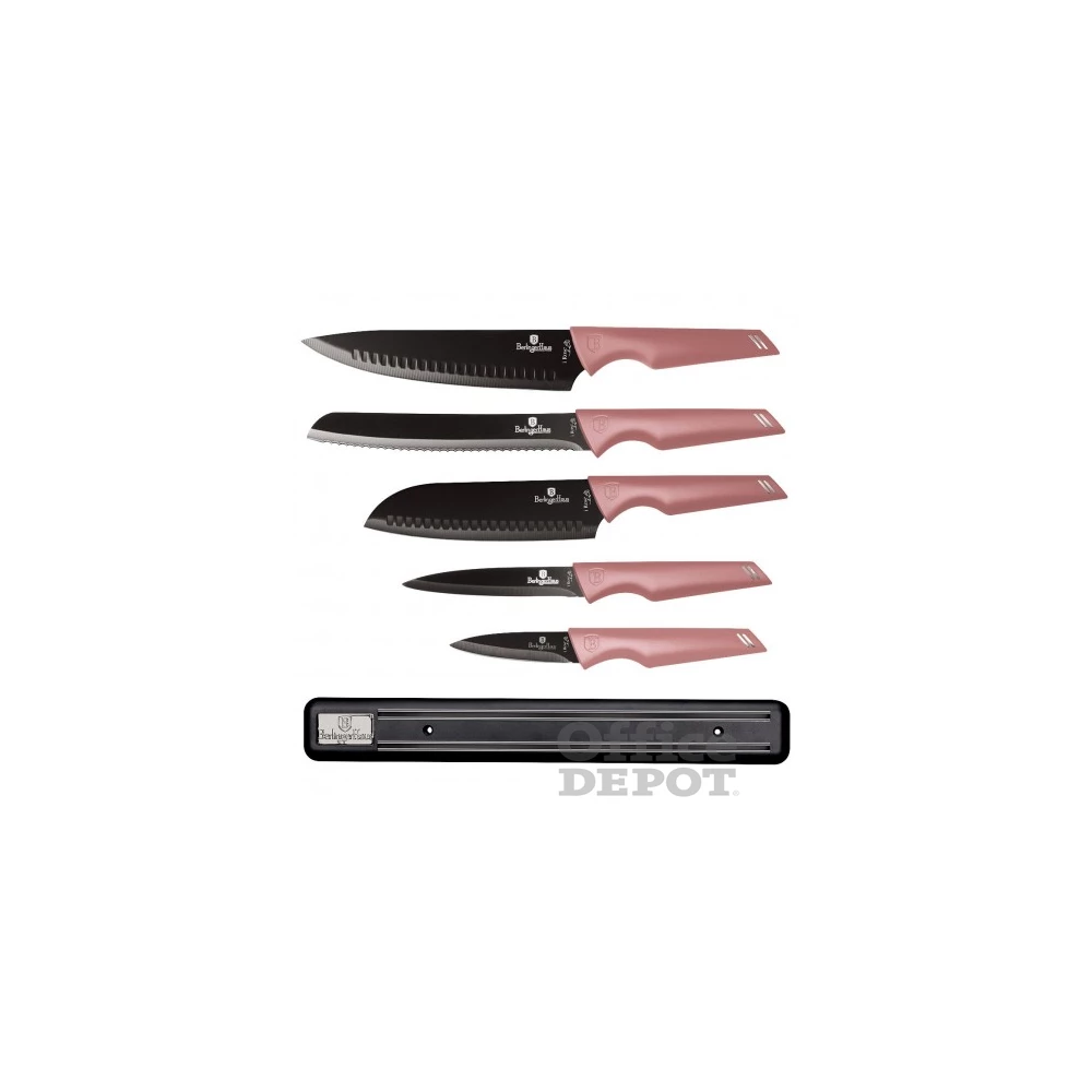 Berlinger Haus BH/2700 mágneses akasztóval, pink 6 részes késkészlet