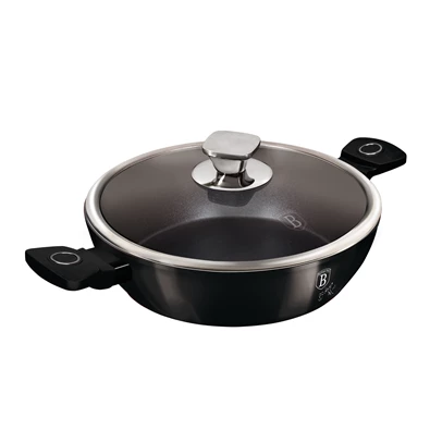 Berlinger Haus LP-KL-135P 3,8L Black Vantage Collection 28 cm alacsony lábas fedővel Berlinger Haus LP-KL-135P 3,8L Black Vantage Collection 28 cm alacsony lábas fedővel