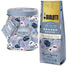 Bialetti Bridgerton fémdobozban 250g őrölt kávé Bialetti Bridgerton fémdobozban 250g őrölt kávé