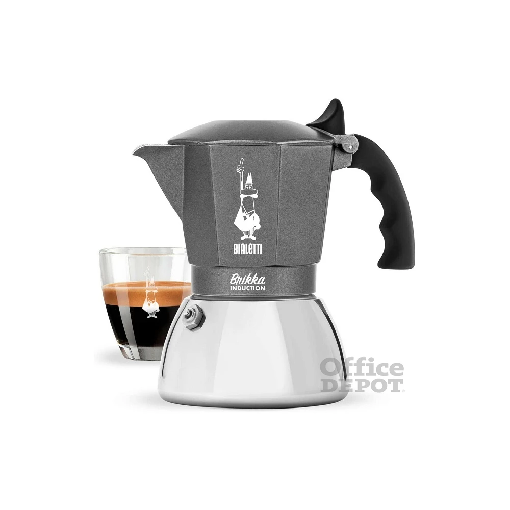 Bialetti Brikka ezüst-szürke 4 személyes indukciós kotyogós kávéfőző