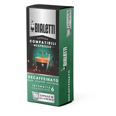 Bialetti Decaffeinato Nespresso kompatibilis koffeinmentes 10 db kávékapszula Bialetti Decaffeinato Nespresso kompatibilis koffeinmentes 10 db kávékapszula