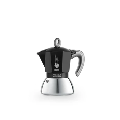 Bialetti Moka 6934 Induction fekete 4 személyes indukciós kotyogós kávéfőző Bialetti Moka 6934 Induction fekete 4 személyes indukciós kotyogós kávéfőző